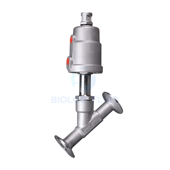 All stainless steel pneumatic quick installation angle seat valve