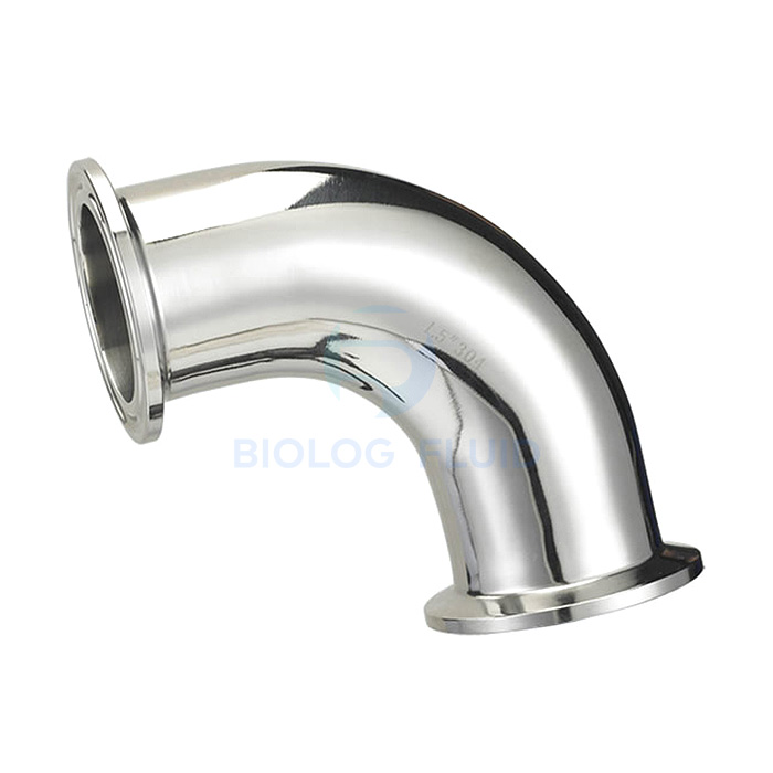 Stainless steel sanitary grade 2CMP 90D clover elbow