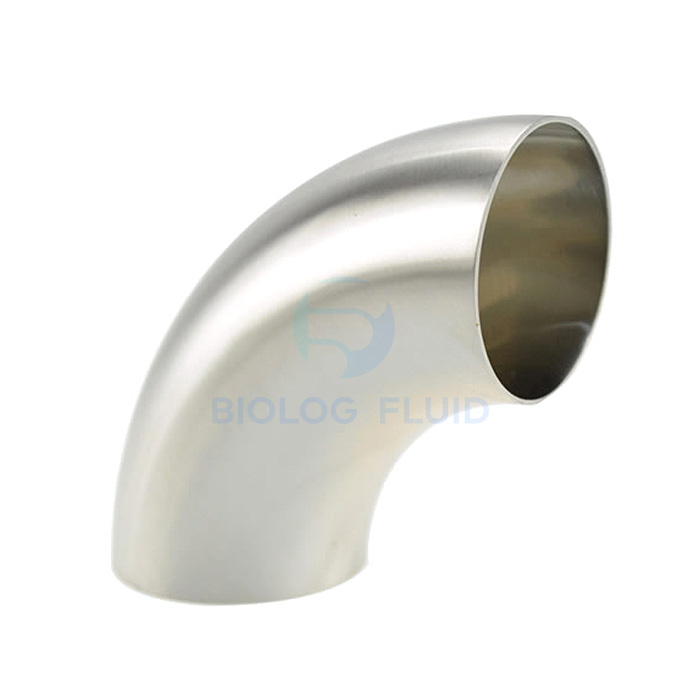Stainless steel sanitary grade 2WCL docking short 90D elbow
