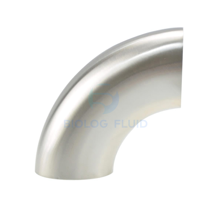 Stainless steel food grade 2WCL welded short 90D elbow
