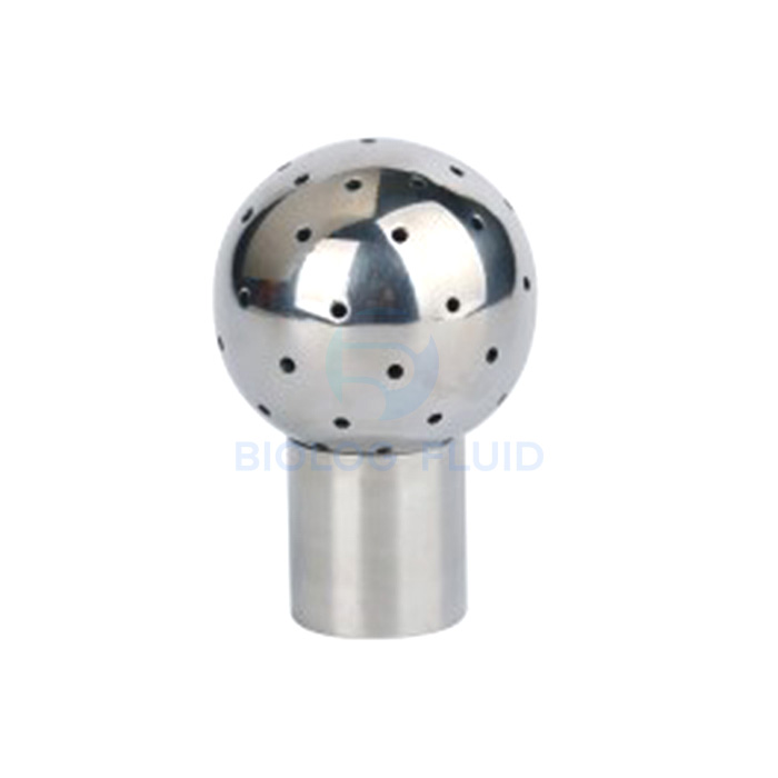 Sanitary grade fixed welding cleaning ball