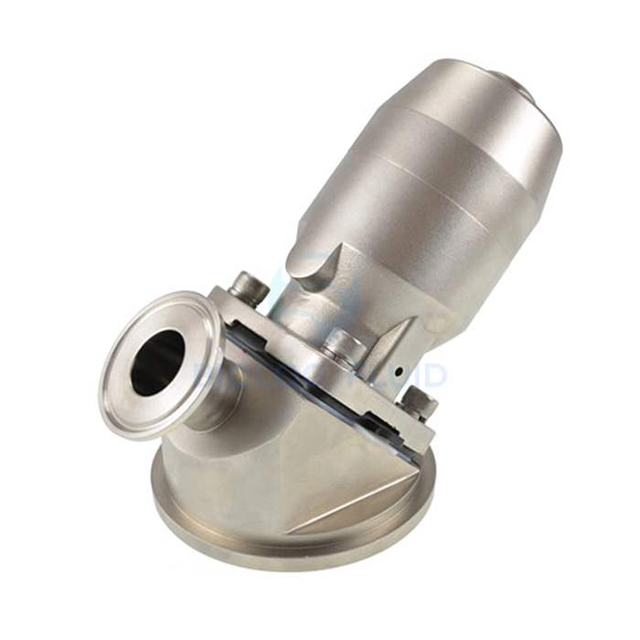 Stainless steel food grade pneumatic tank bottom diaphragm valve