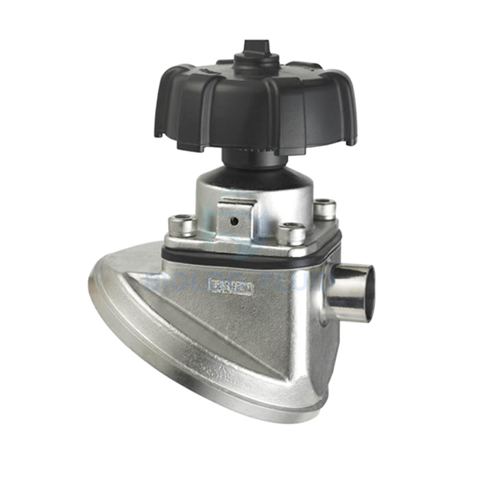 Stainless steel sanitary manual tank bottom diaphragm valve