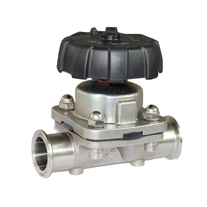 Stainless steel food grade manual high-precision cast diaphragm valve