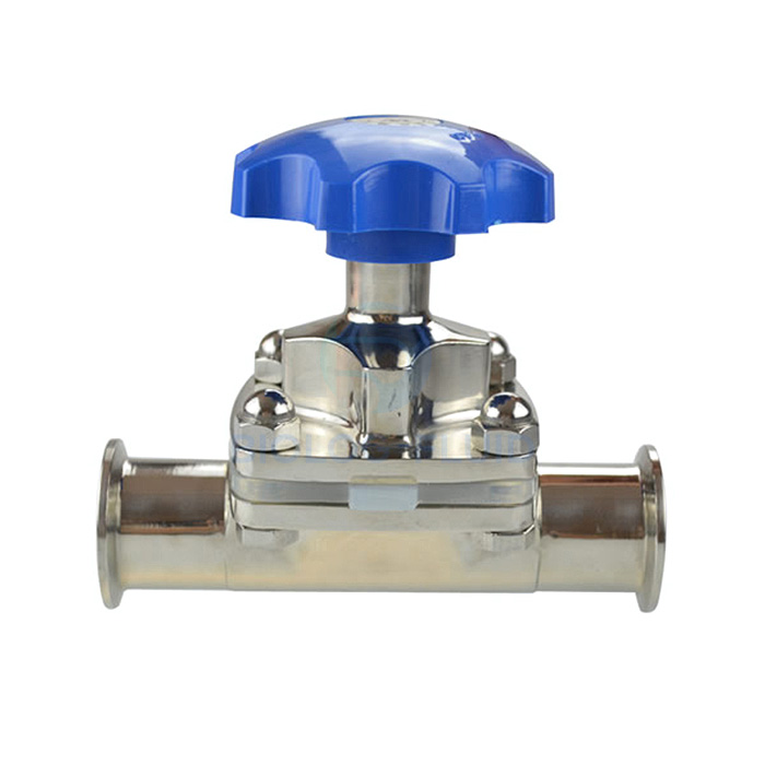 Stainless steel sanitary manual clamping diaphragm valve